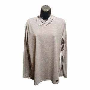 Women’s Nike Dri-Fit Hooded Pullover Gray Size L JC543